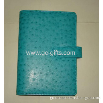 A5 Ostrich Leather Notebook Cover 